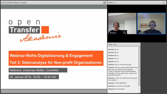 Vorschaubild auf das Webinar Datenanalyse mit CorrelAid